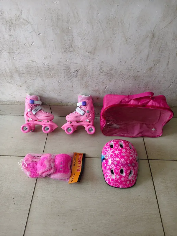 Quad skates shoes full set pink
